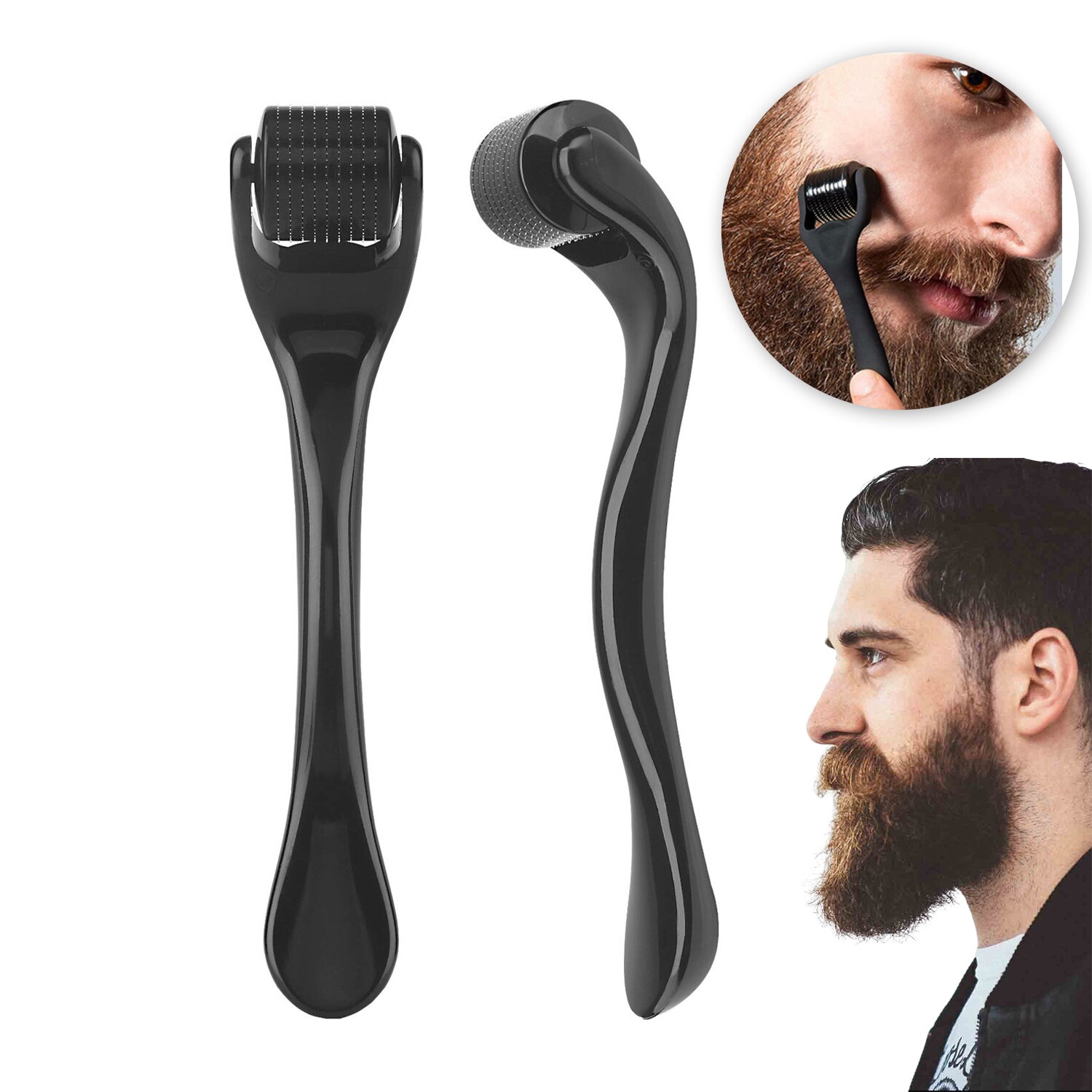 2개/5개/10개입 풀 블랙 540 니들 얼굴 바디 털 - Derma Roller 0.25 리뷰 및 가격