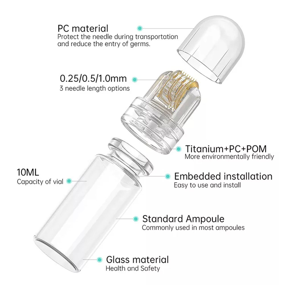 1개 64핀 티타늄 마이크로 니들 롤러 스킨케어 기기  - Derma Roller 0.25 리뷰 및 가격